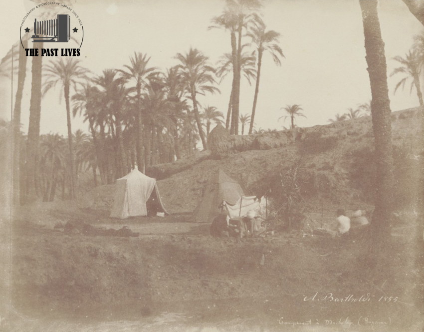 Egypt, a camp in Fayoum, 1855 AD