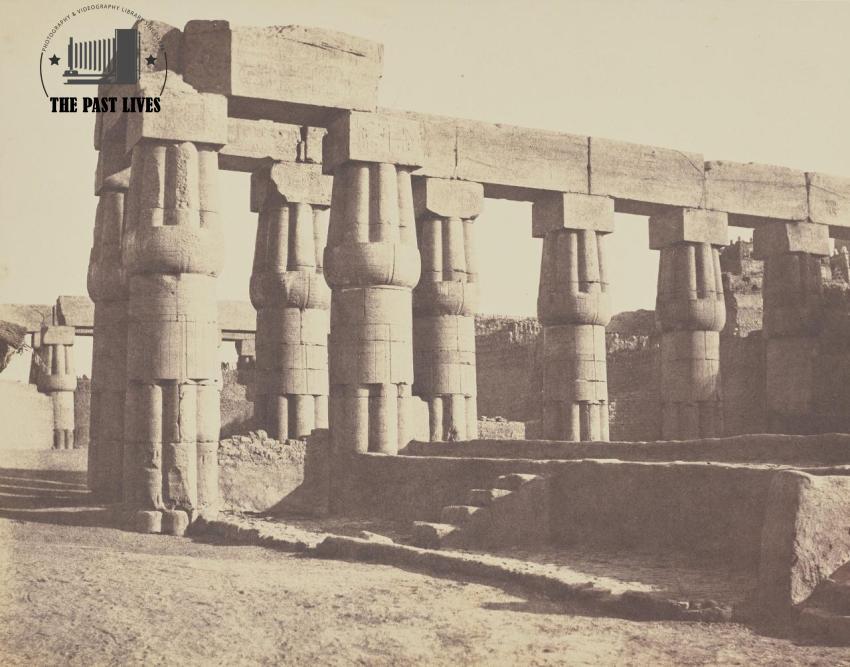 Egypt, Luxor Temple, 1851 AD