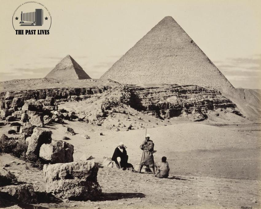 Egypt, at the Pyramids of Giza, 1862