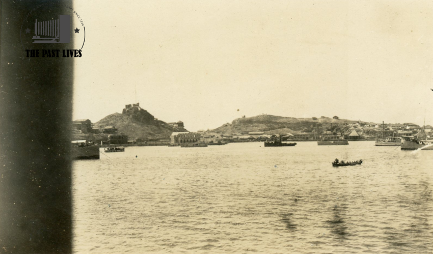Yemen , View of Aden from Ship 1920