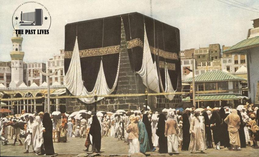 1953 The Kaaba in Mecca, Hajj Season