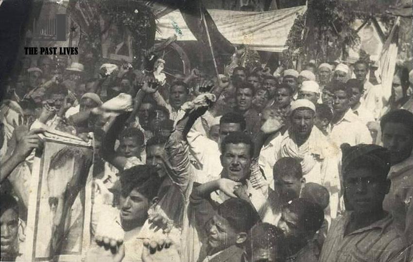 A symbolic funeral for Abdel Nasser in Kafr El Kurdi, Dakahlia, 1970