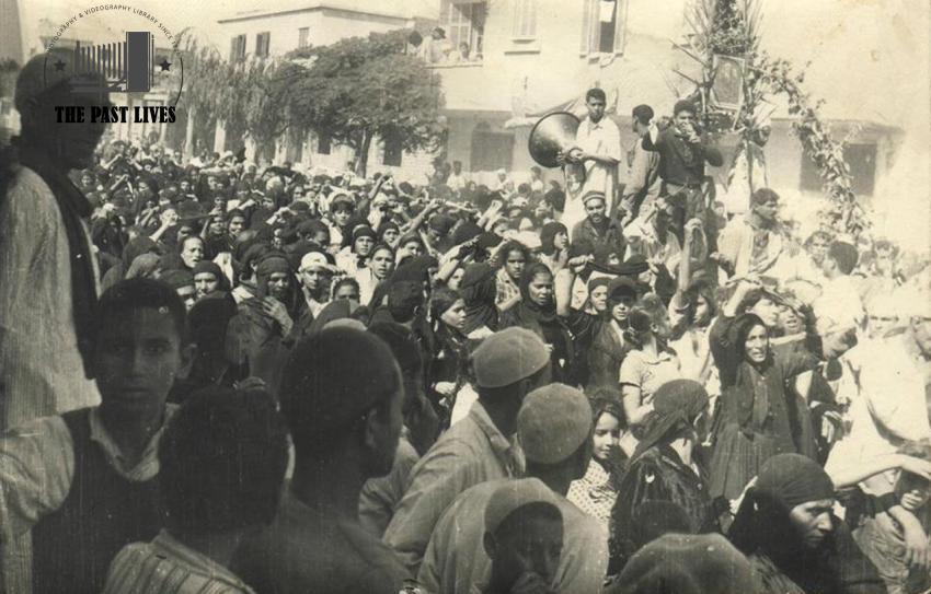 A symbolic funeral for Abdel Nasser in Kafr El Kurdi, Dakahlia, 1970