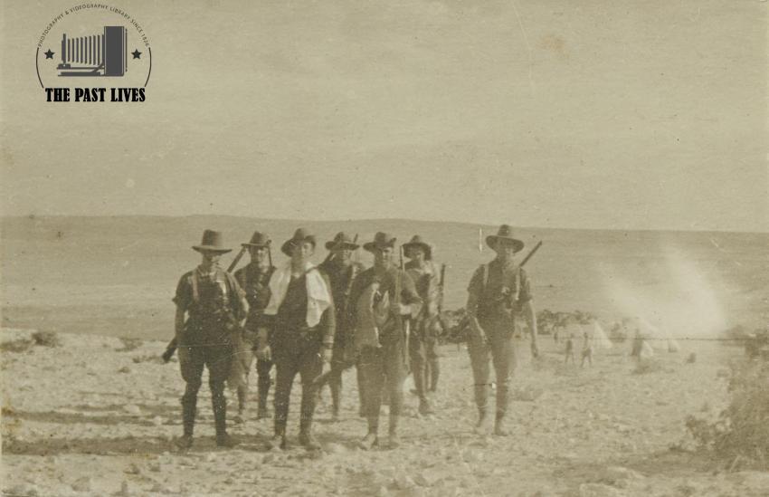 Egypt, British soldiers in Dabaa, 1915