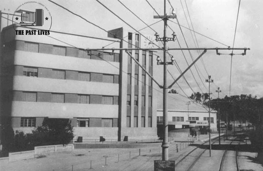 1960 Egypt, Alexandria, Mustafa Kamel Tram Station