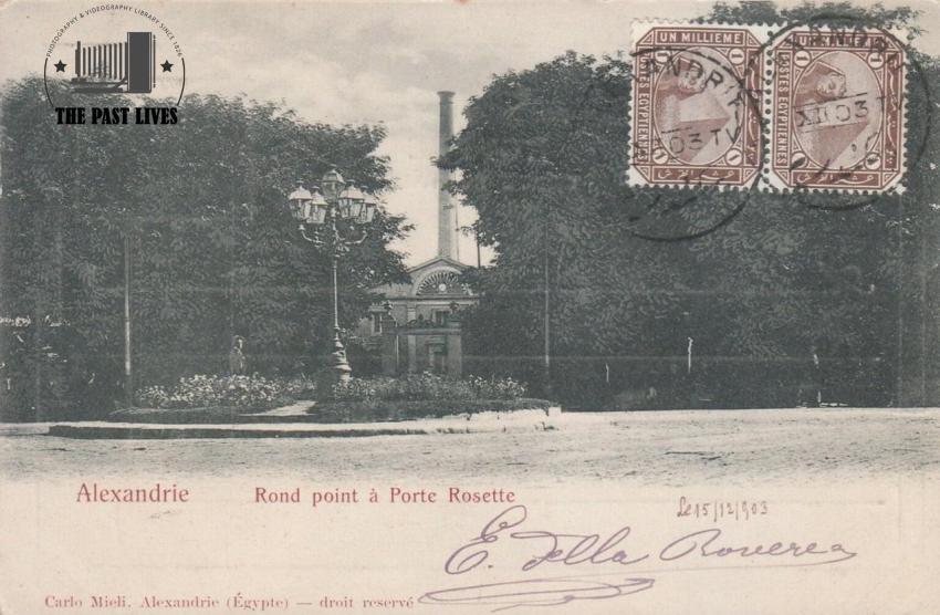 Egypt, Alexandria's water steamer in 1903 AD