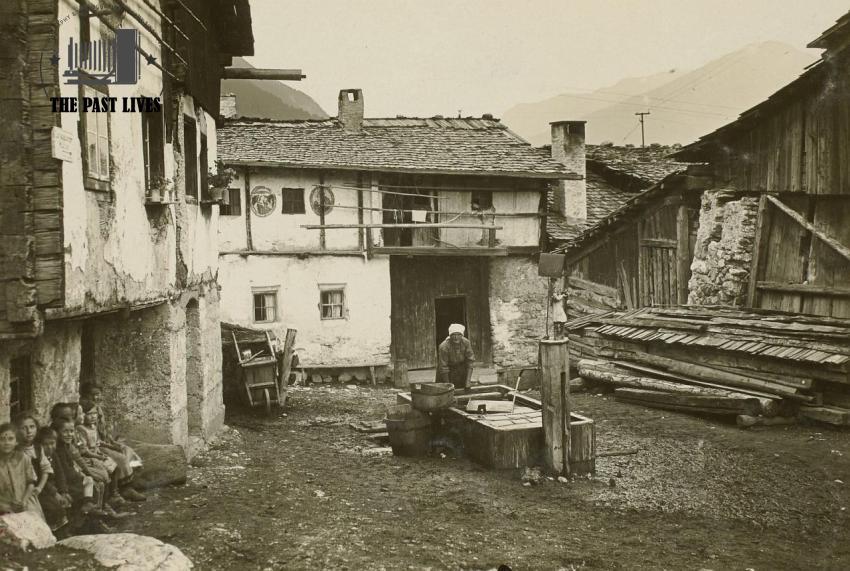 Austria The old corner in Grins,Austria,1935