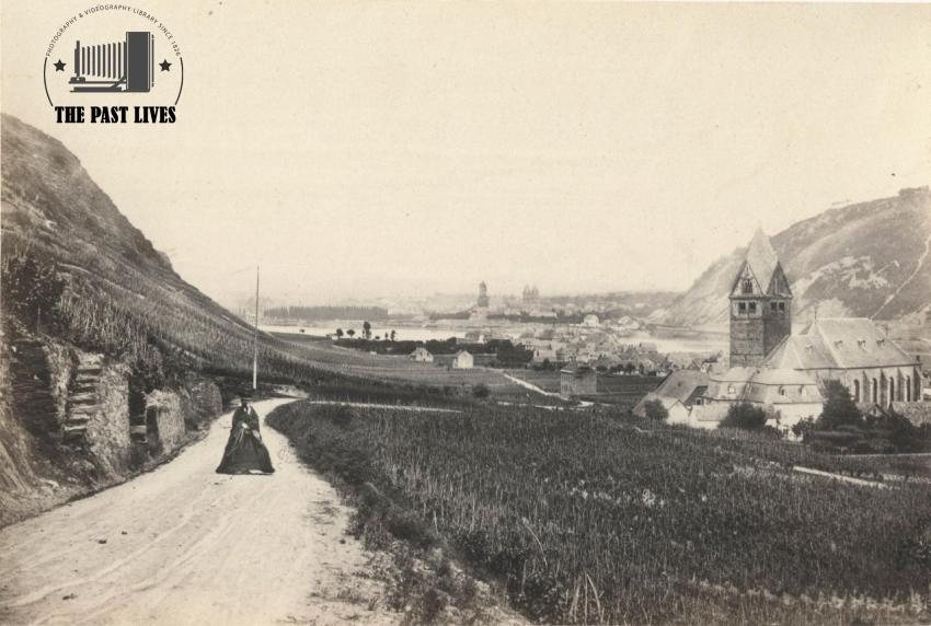 1864 Germany , Leudesdorf, and Distant View of Andernach