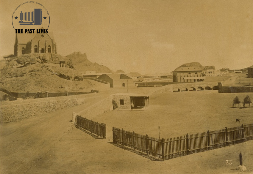 village buildings in aden, ymen 1880