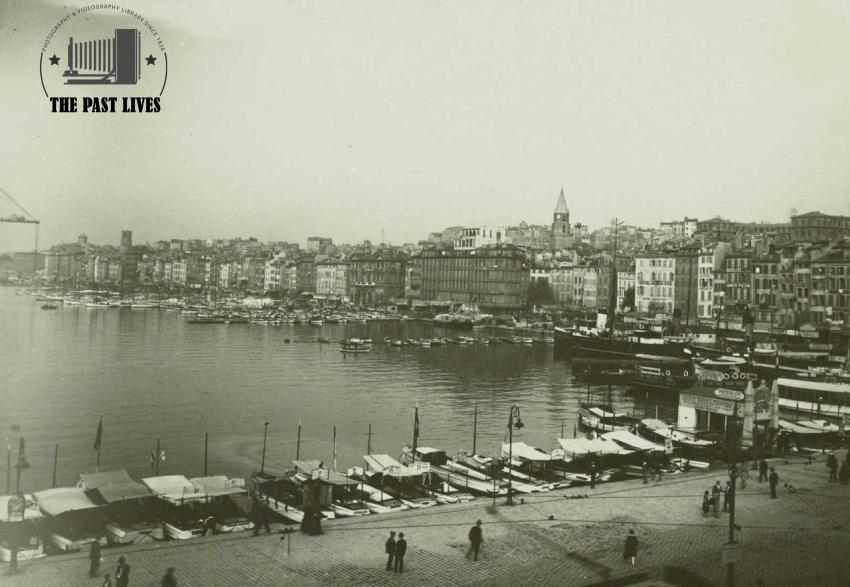 Marseille, Blick auf den Alten Hafen,France 1934