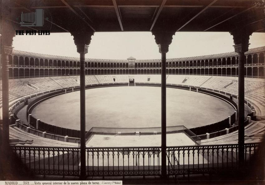 Spain, Madrid's old bullring 1870