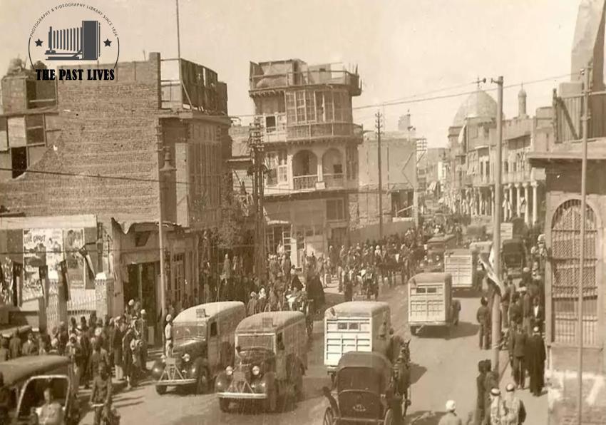1937 Iraq, Rashid Street in Baghdad