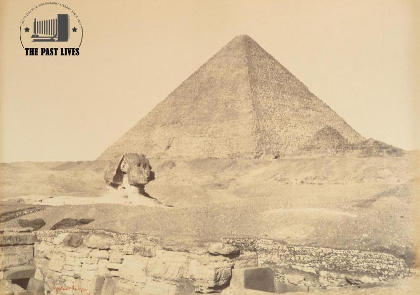 1868 Egypt | Giza - The Great Pyramid & The Sphinx
