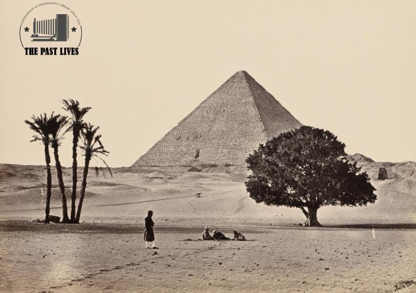 Egypt, The Great Pyramid, Giza  1858 AD