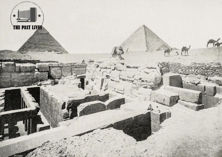 1894 Egypt | Giza - Valley Temple near the Sphinx