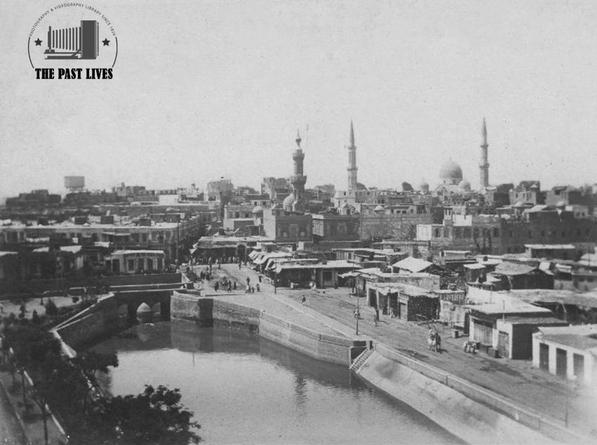 Egypt, Gharbia. Al-Bahr Street in Tanta, 1910