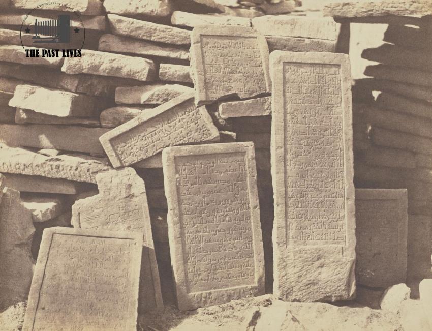 1851 Egypt, Aswan Arab Cemetery Funeral Inscriptions