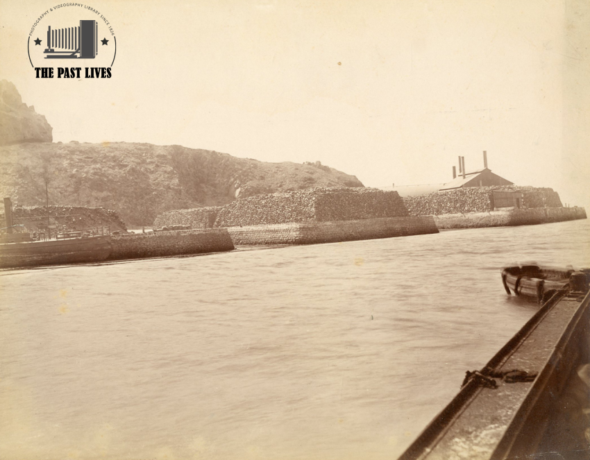 view from port showing aden port yemen 1880