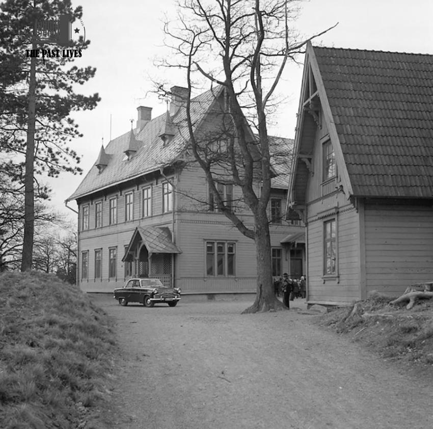 Gammal skolbyggnad , Sweden 1961