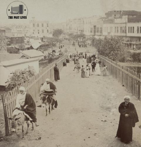 Egypt, Gharbia. Al-Bahr Street in Tanta, 1905
