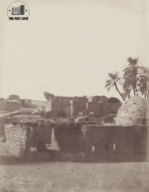 Egypt, Aswan, Village on Philae Island, 1856
