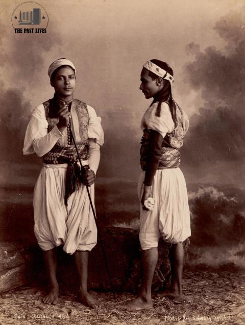 Egypt , Sais runners in Cairo 1880