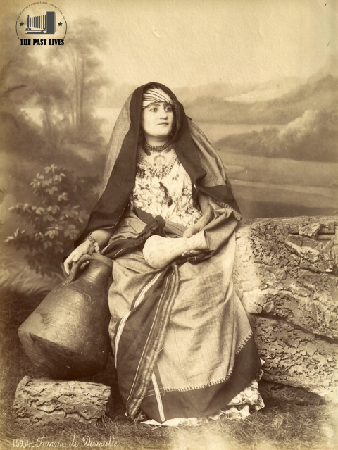 Egypt, a woman from Damietta in 1874