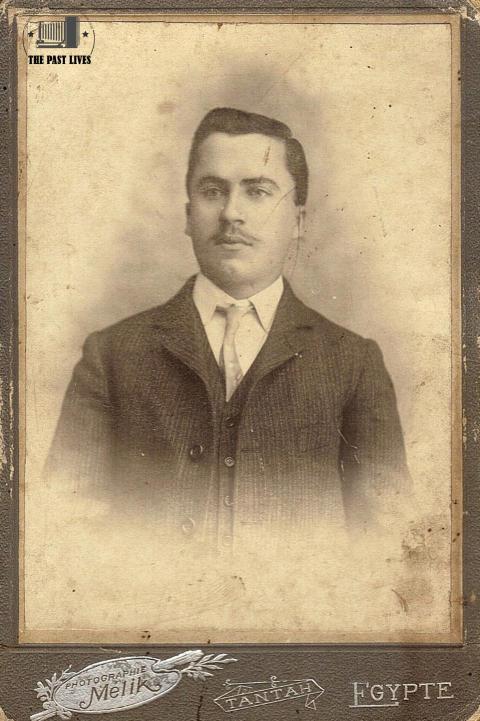 Portrait of a Greek man, Studio Melik, Tantah 1900