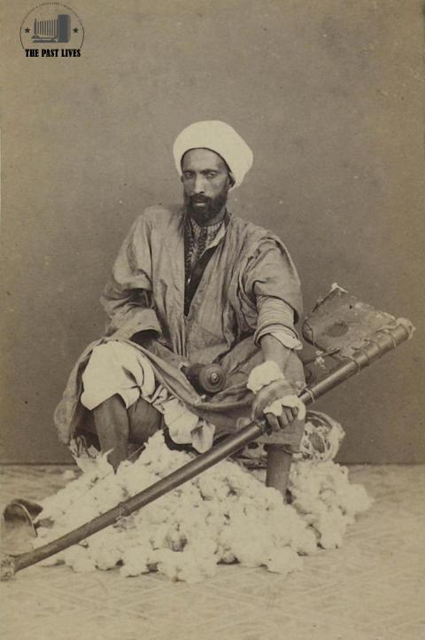 The Mattress Maker in Egypt In  1860 Ad