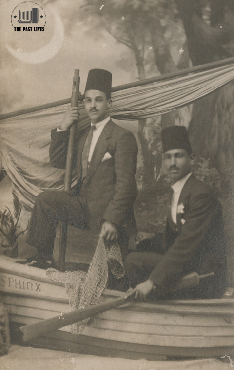 From inside a studio in Attaba al-Khadra, Cairo, circa 1935