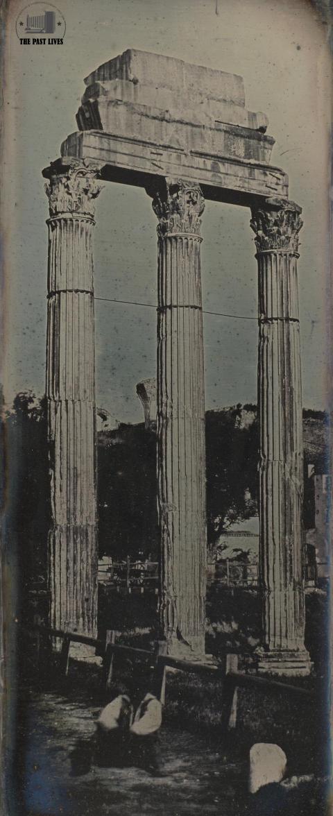 Temple of Castor and Pollux, Rome 1842